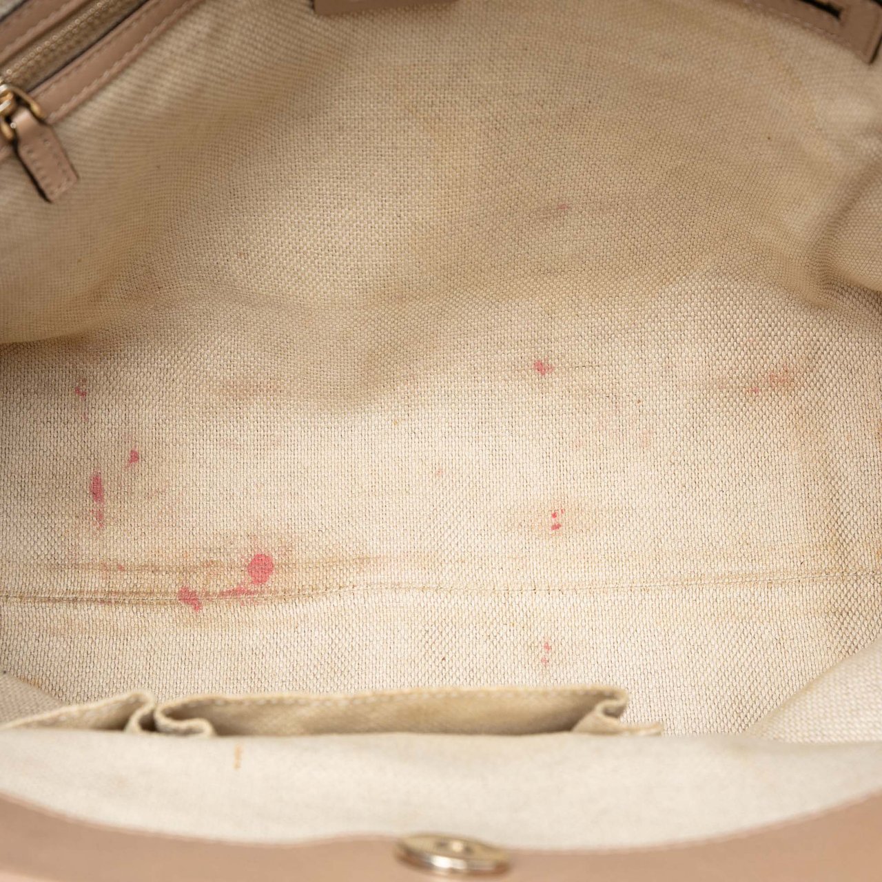 Gucci Medium GG Canvas Web Dressage Tote Bruin