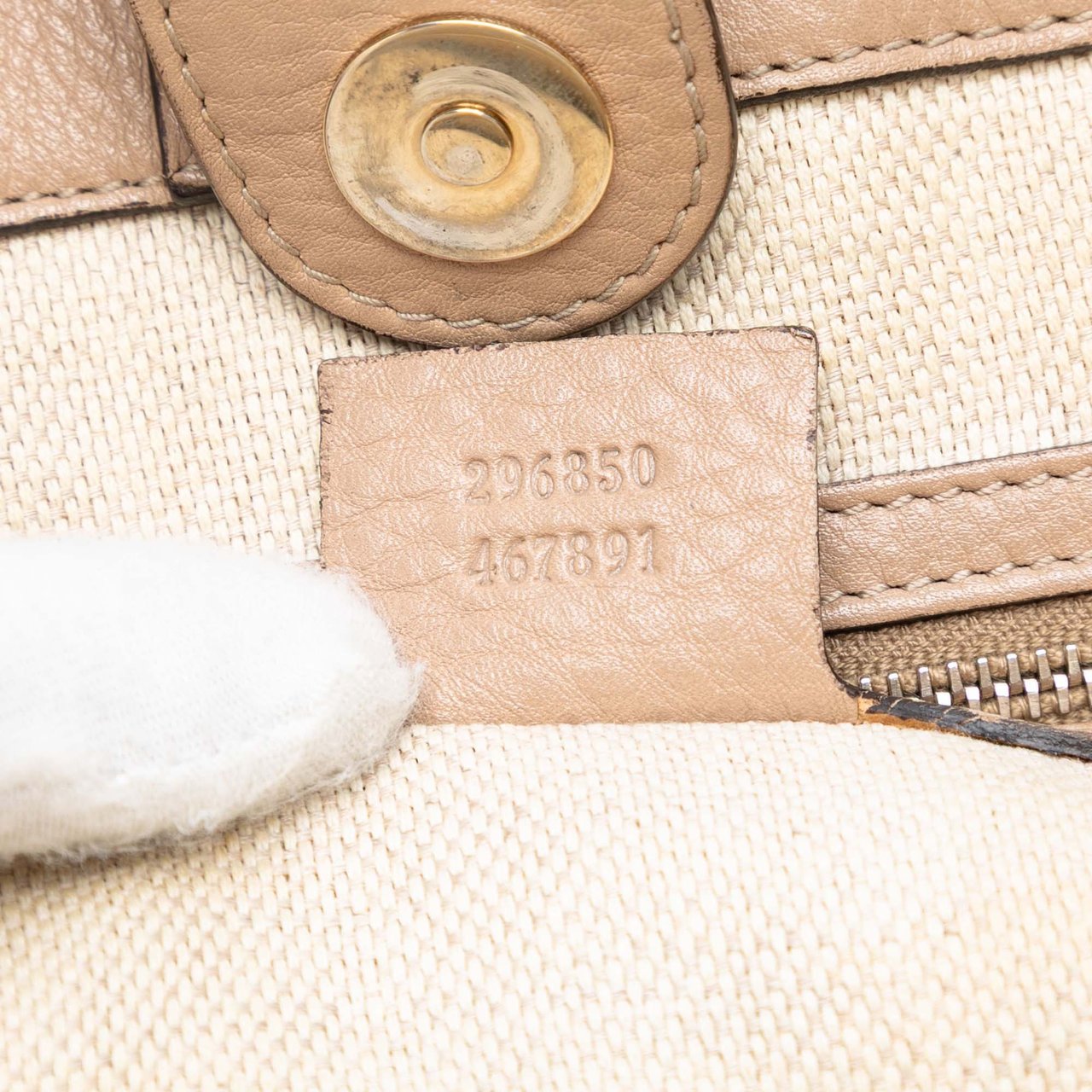 Gucci Medium GG Canvas Web Dressage Tote Bruin