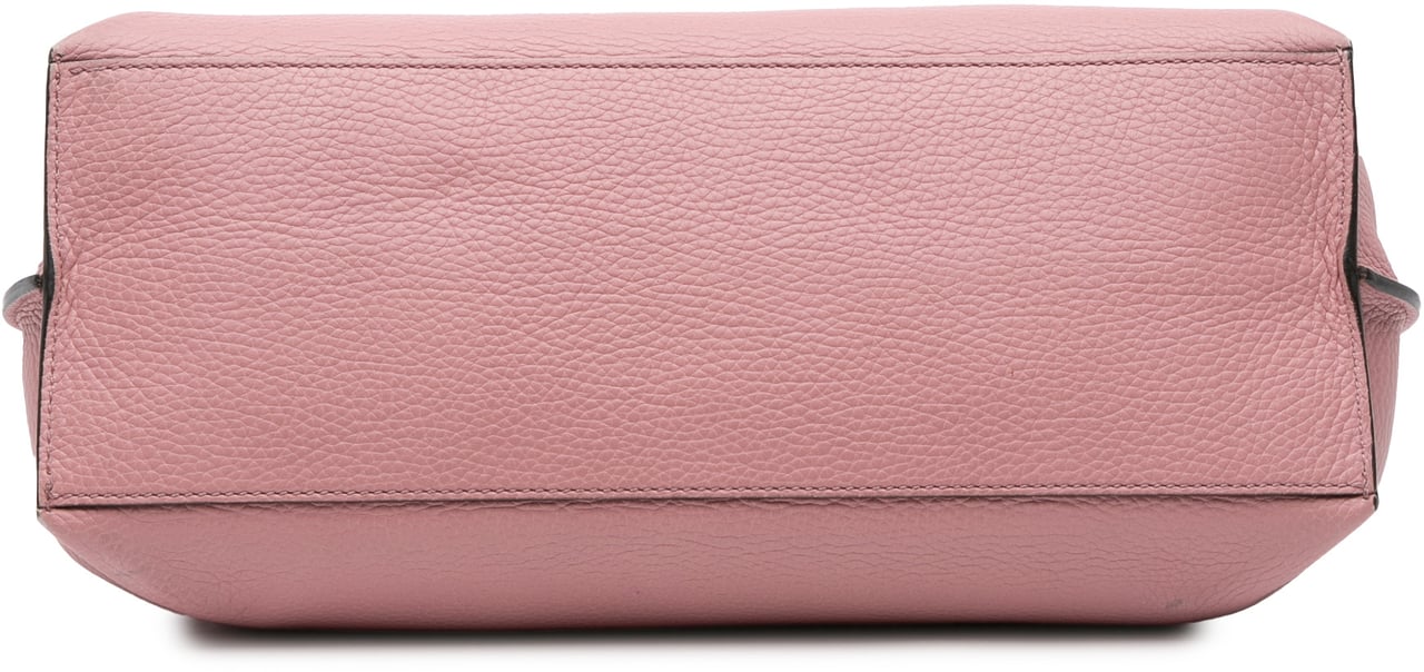 Gucci Medium Leather Bamboo Daily Satchel Roze