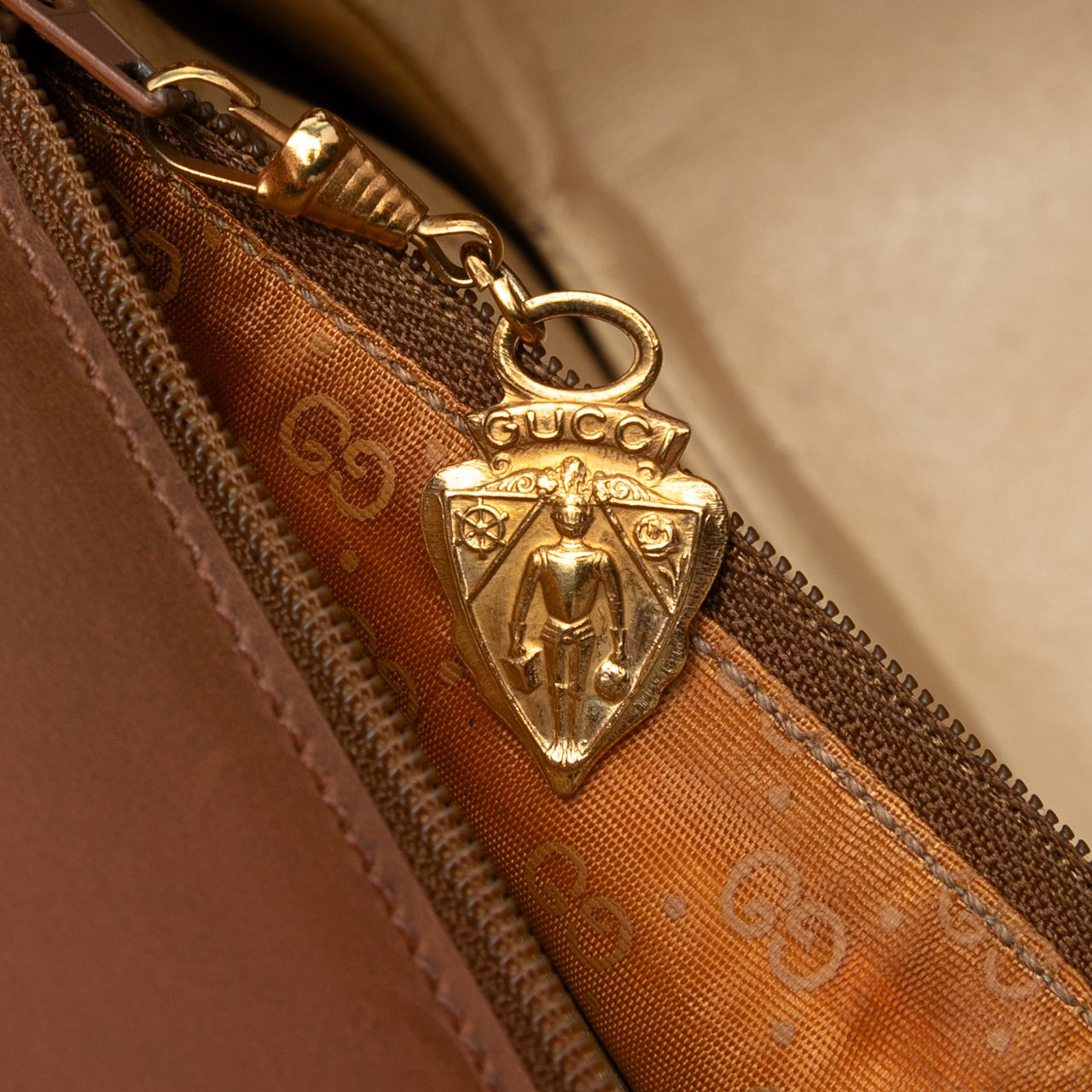 Gucci Calfskin Bamboo Night Bruin