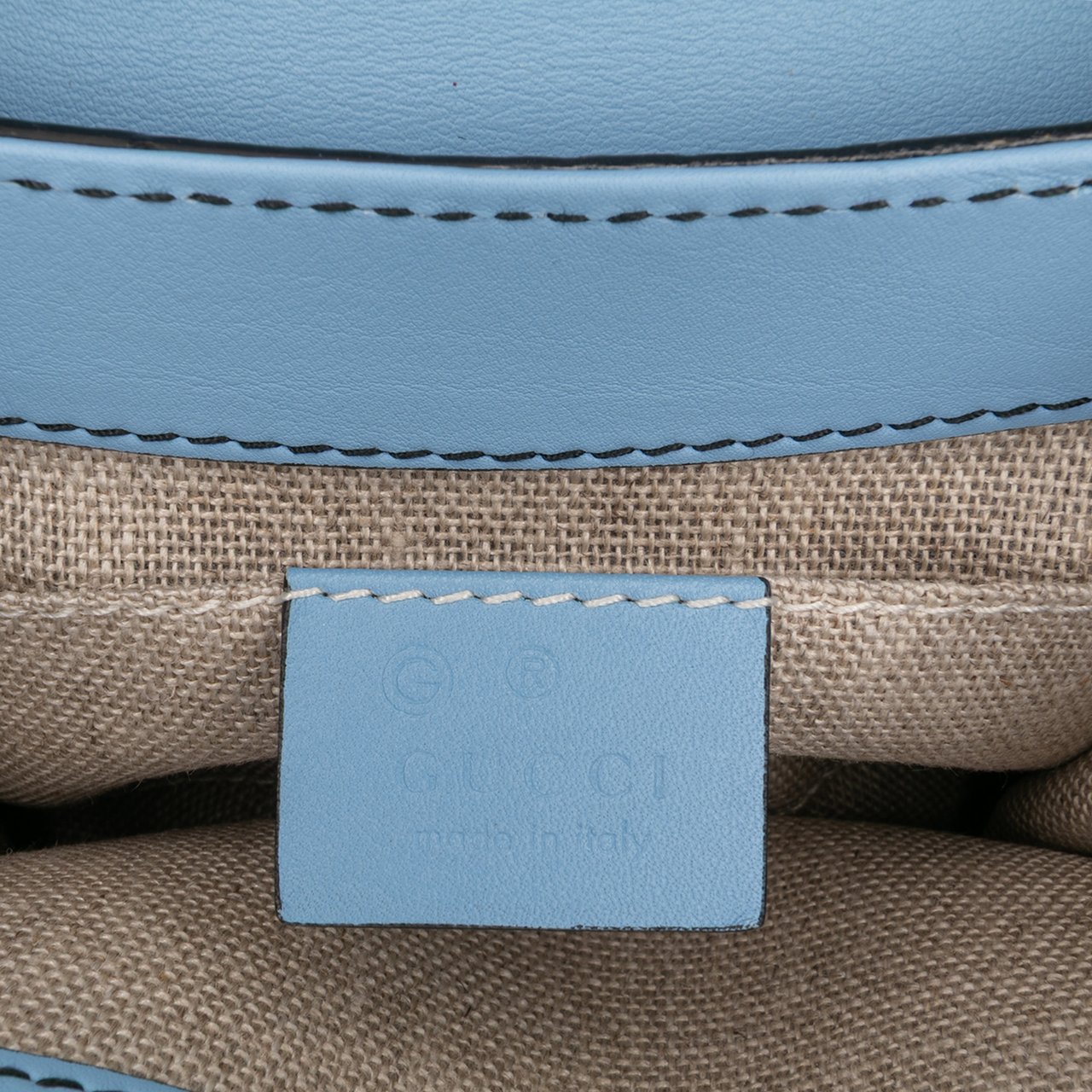 Gucci Mini Microguccissima Emily Crossbody Blauw