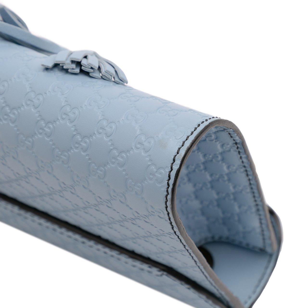Gucci Mini Microguccissima Emily Crossbody Blauw