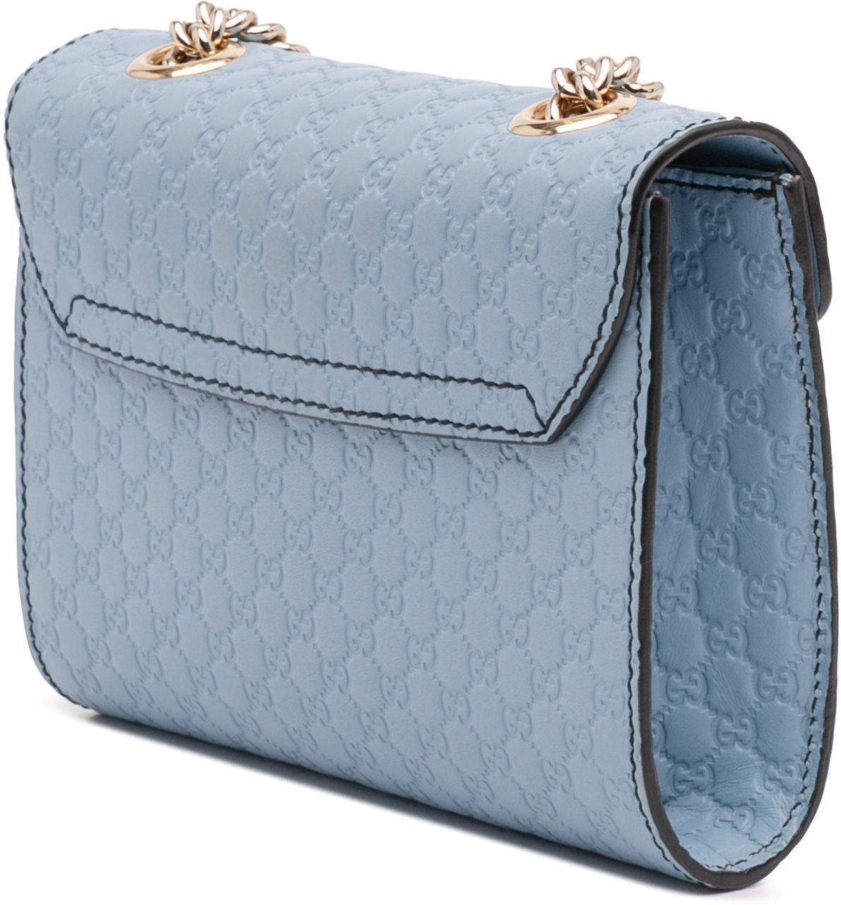 Gucci Mini Microguccissima Emily Crossbody Blauw
