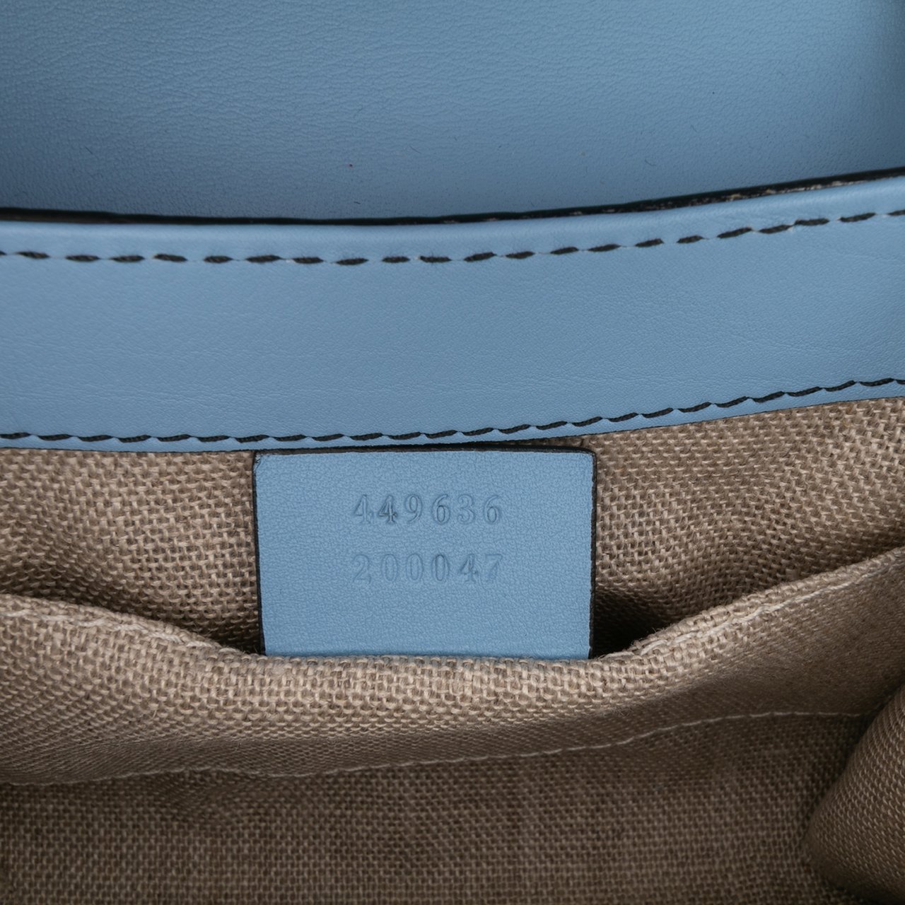 Gucci Mini Microguccissima Emily Crossbody Blauw