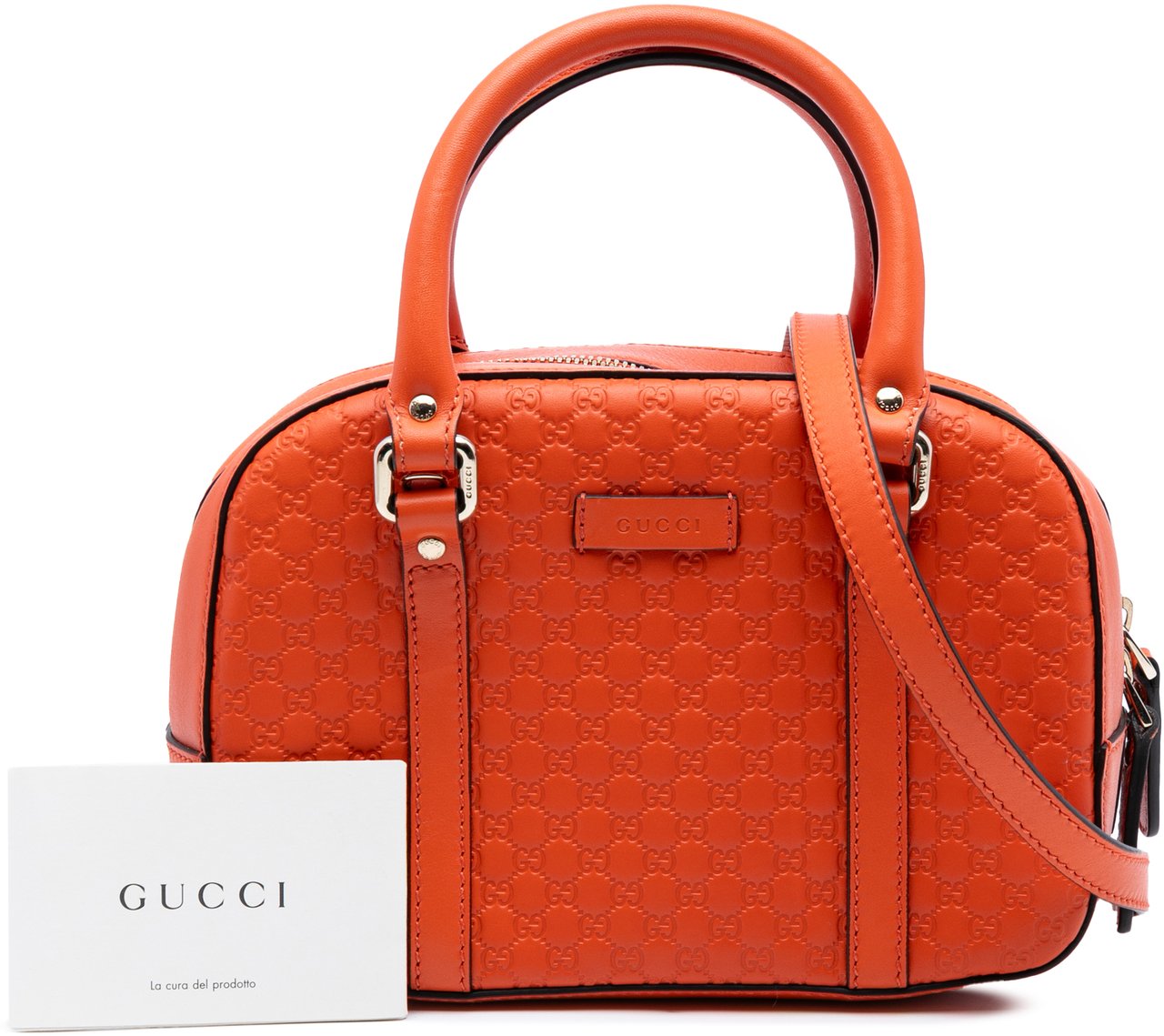 Gucci Small Microguccissima Bree Satchel Oranje