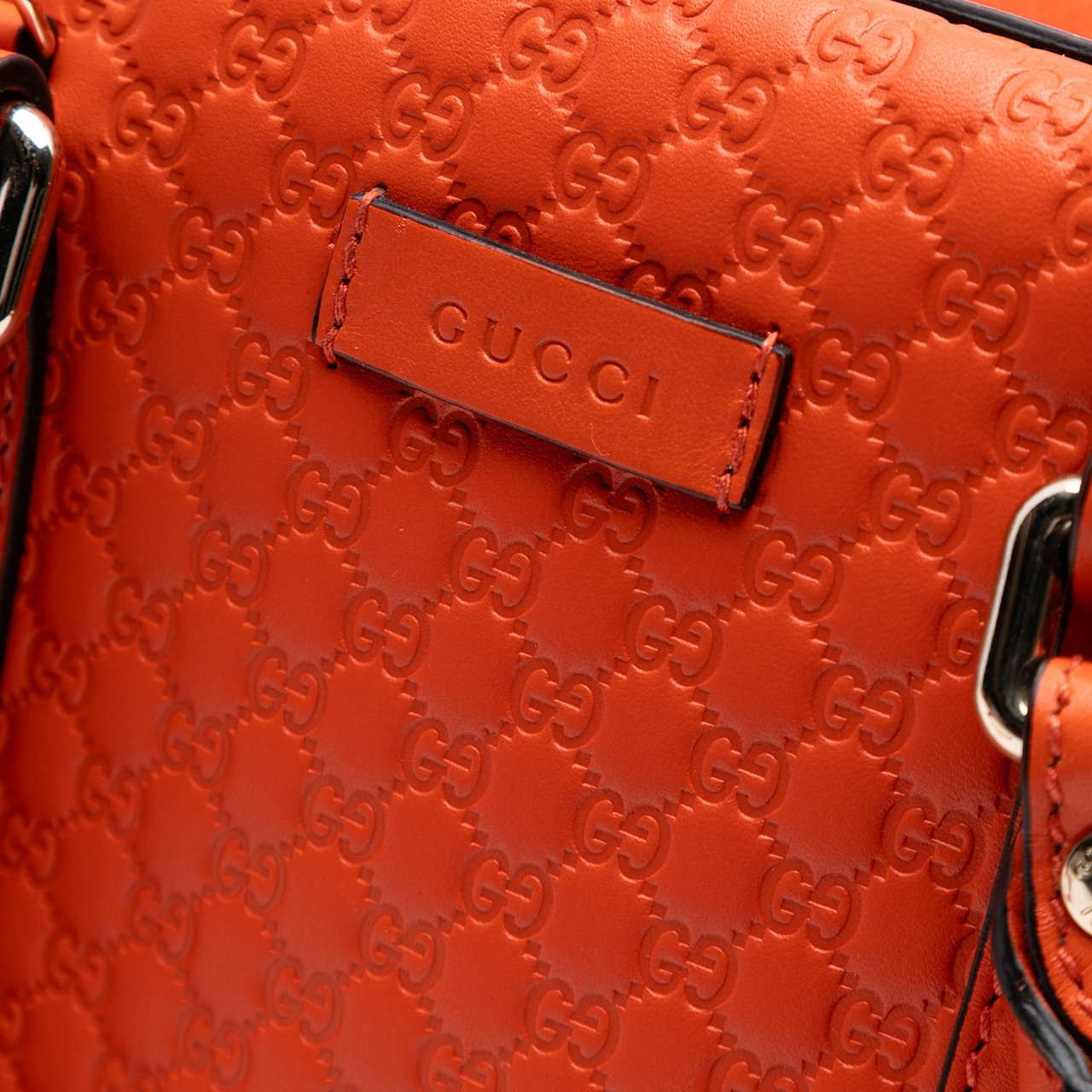 Gucci Small Microguccissima Bree Satchel Oranje