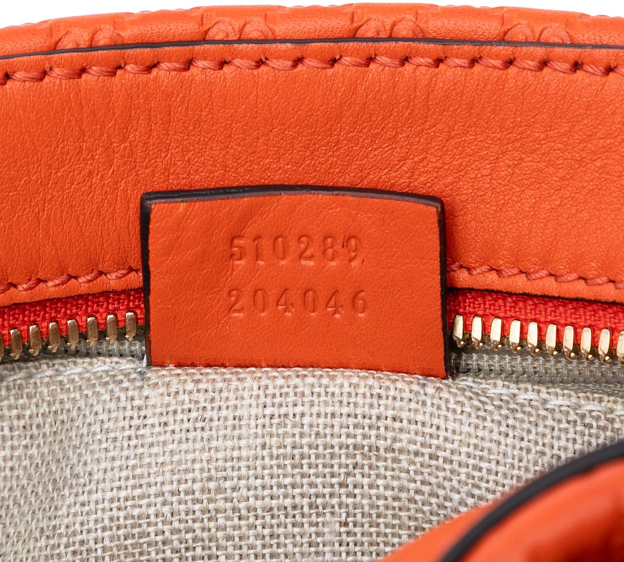 Gucci Small Microguccissima Bree Satchel Oranje