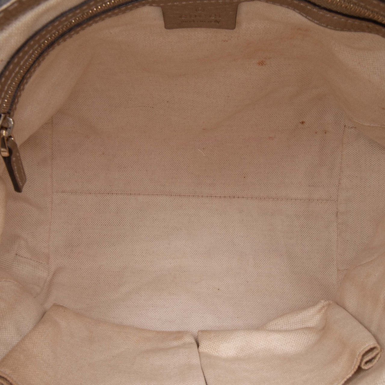 Gucci GG Canvas Bella Flap Satchel Bruin