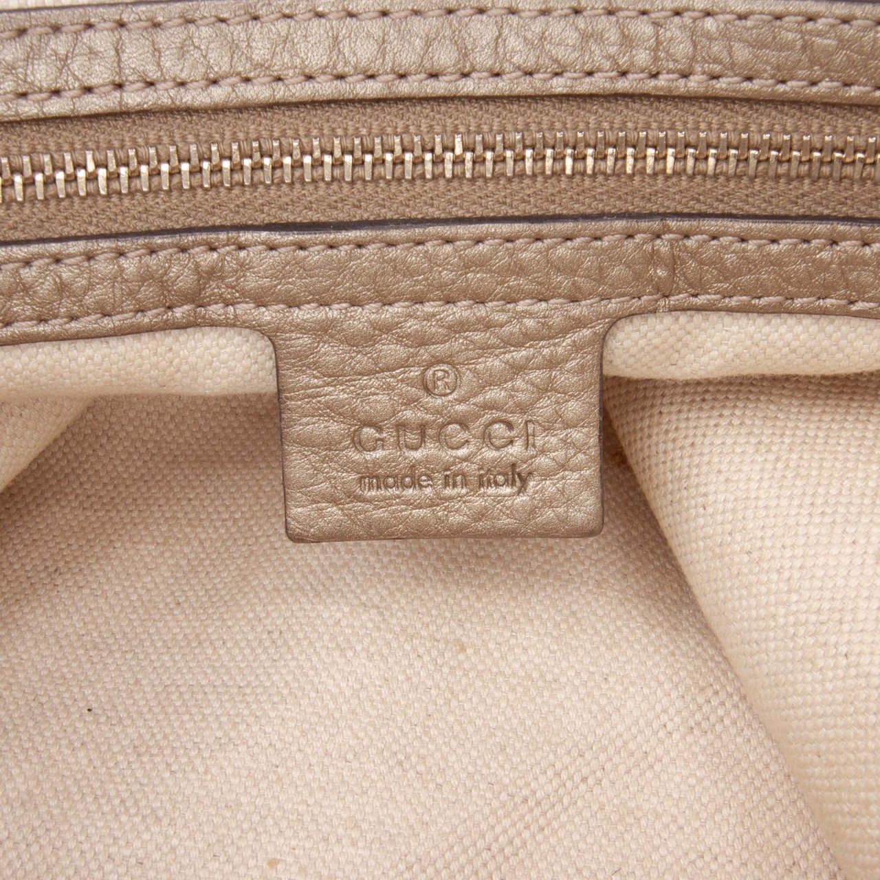 Gucci GG Canvas Bella Flap Satchel Bruin