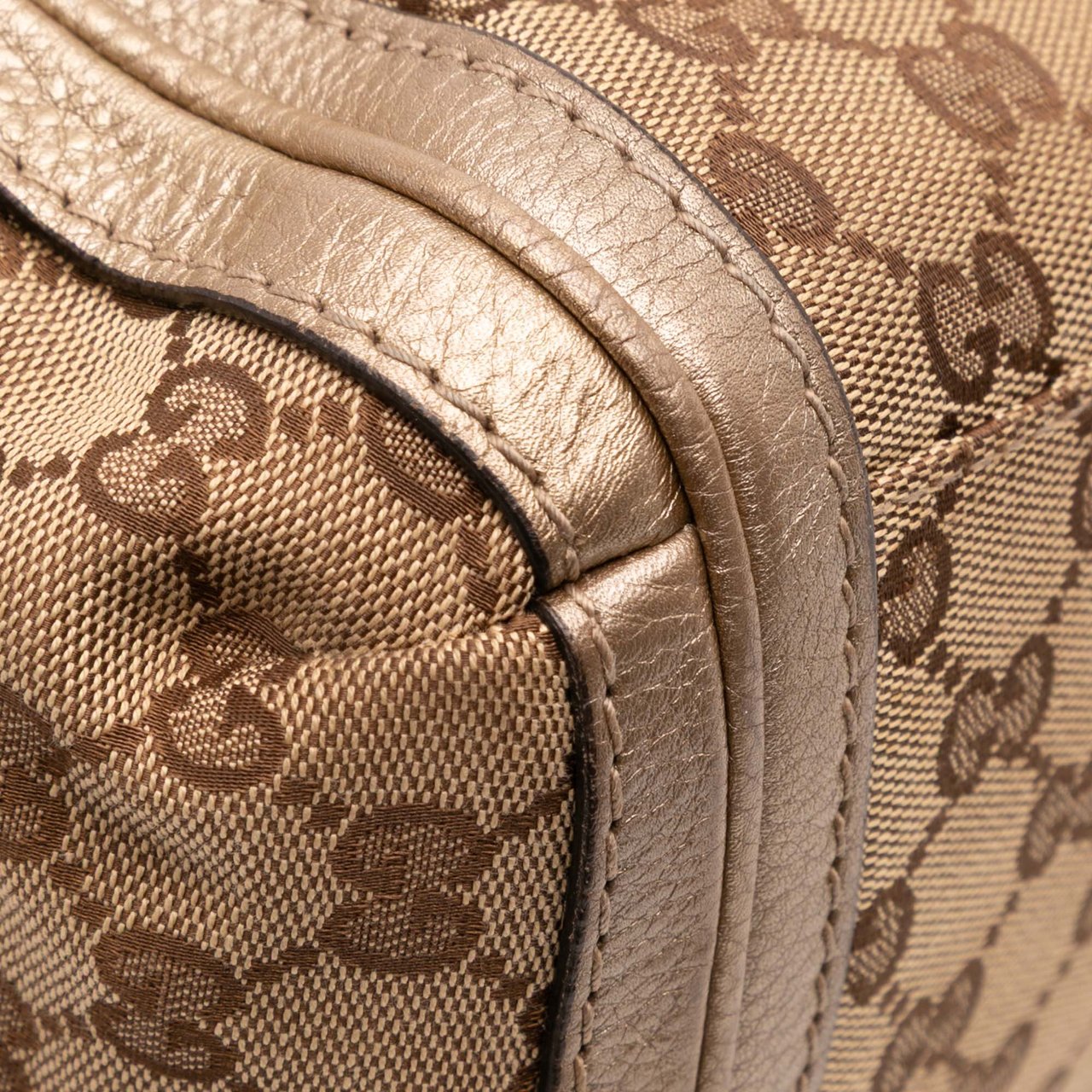 Gucci GG Canvas Bella Flap Satchel Bruin