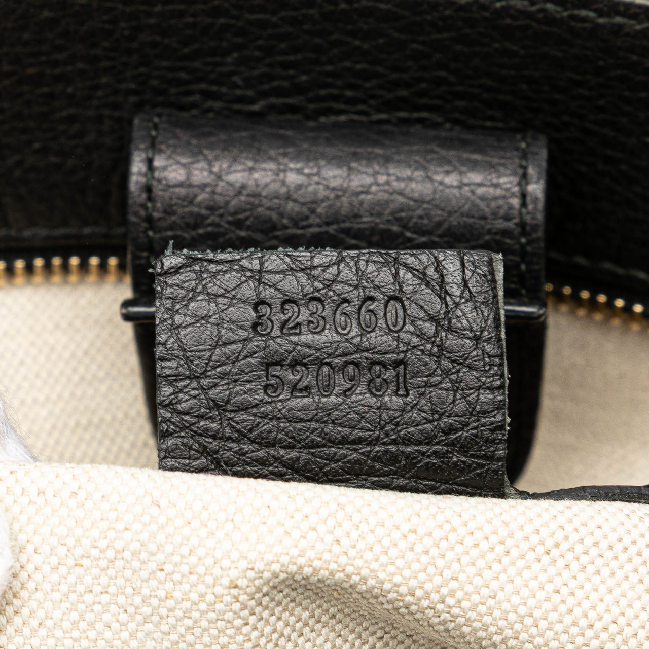 Gucci Medium Canvas Bamboo Shopper Flora Knight Satchel Zwart