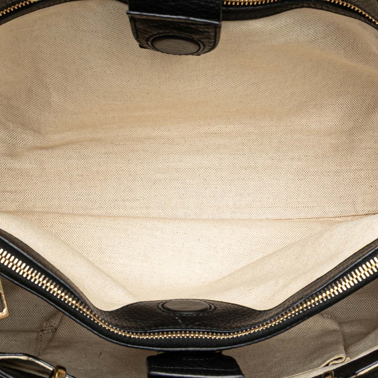 Gucci Medium Canvas Bamboo Shopper Flora Knight Satchel Zwart