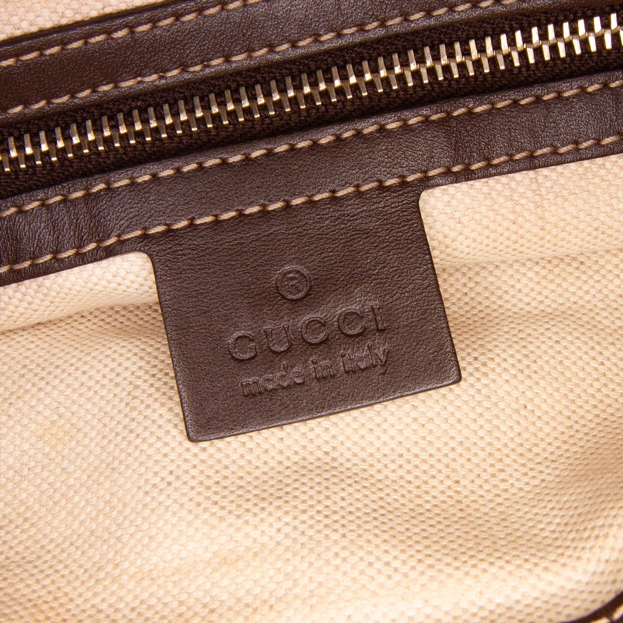 Gucci GG Canvas Web Mayfair Crossbody Bruin