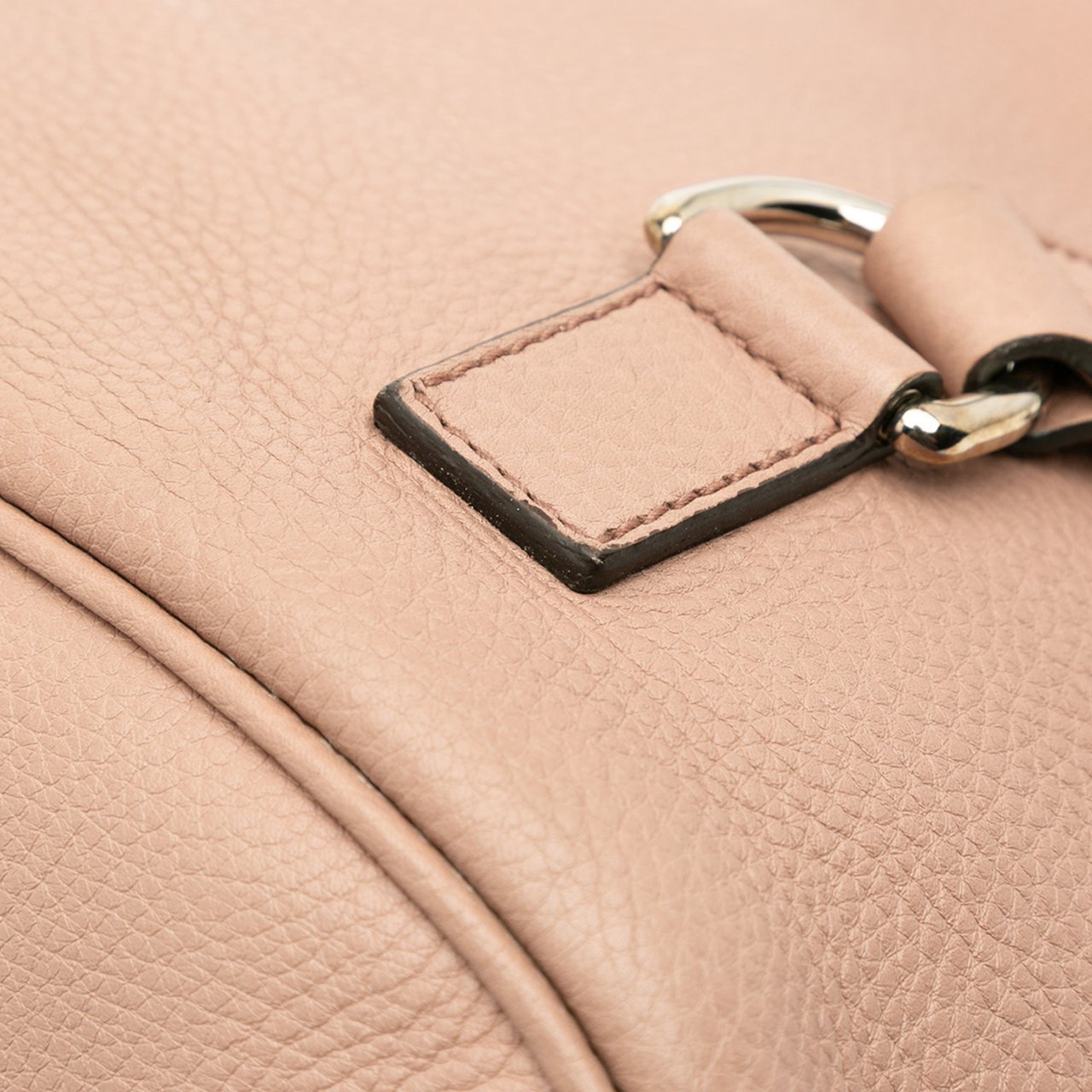 Gucci Small Pebbled Calfskin Soho Drawstring Backpack Bruin