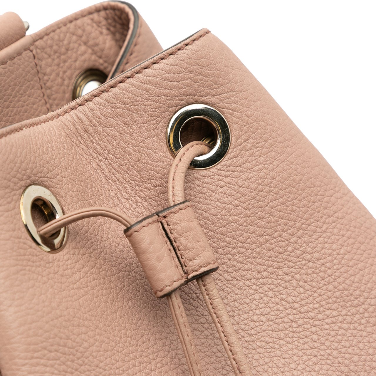 Gucci Small Pebbled Calfskin Soho Drawstring Backpack Bruin
