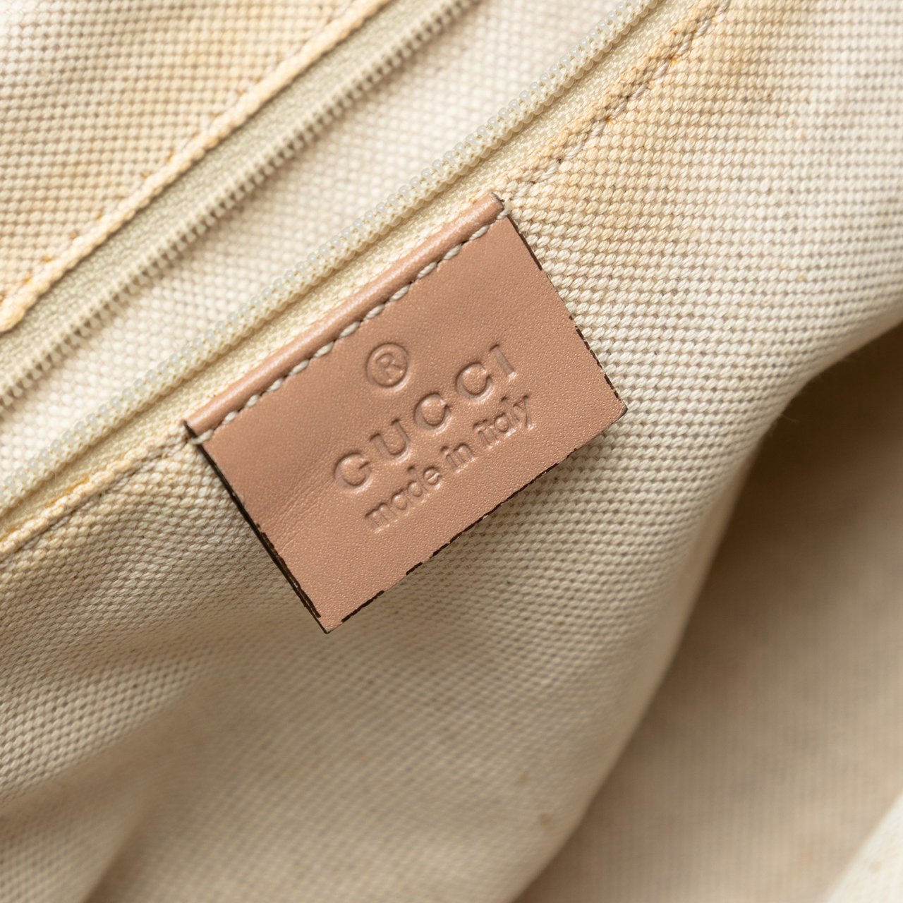 Gucci Medium Diamante Canvas Sukey Tote Bruin