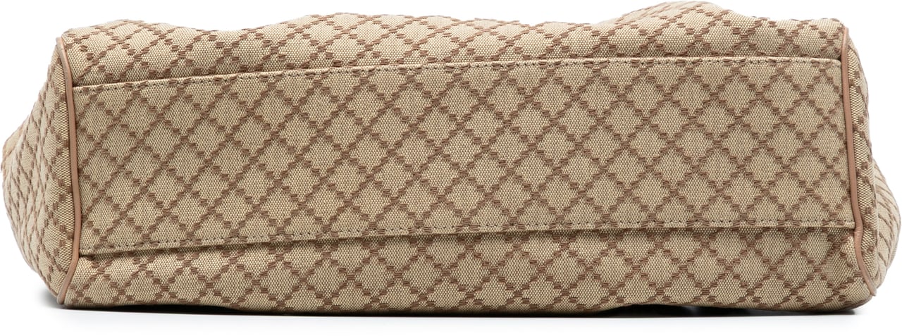 Gucci Medium Diamante Canvas Sukey Tote Bruin