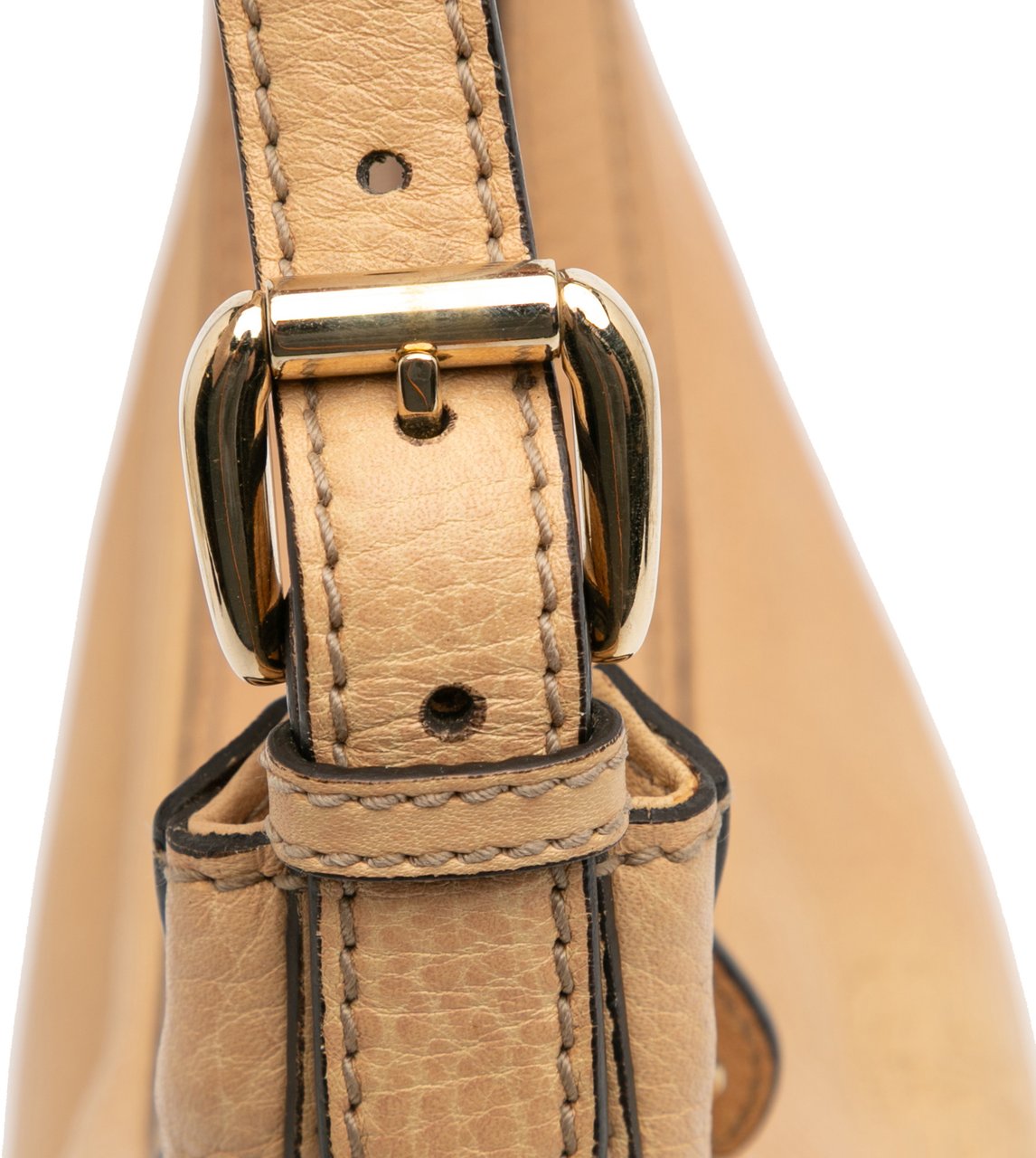 Gucci Small Guccissima Hysteria Crest Hobo Bruin