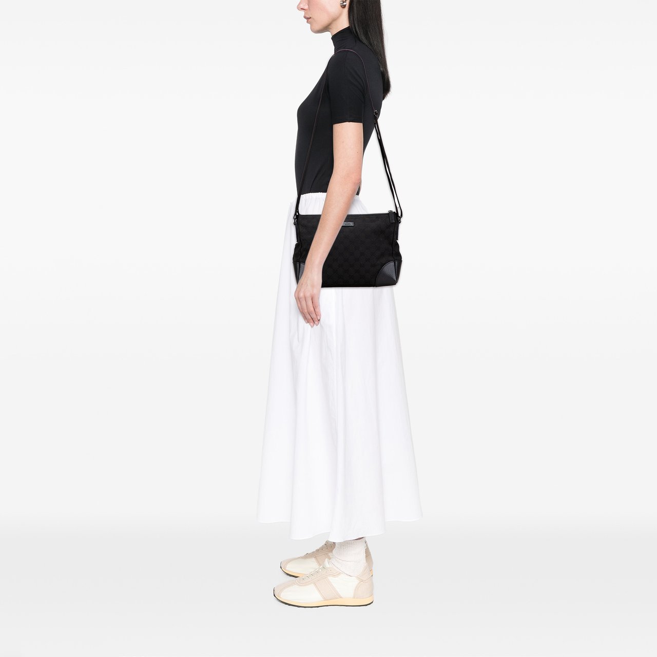 Gucci GG Canvas Crossbody Zwart