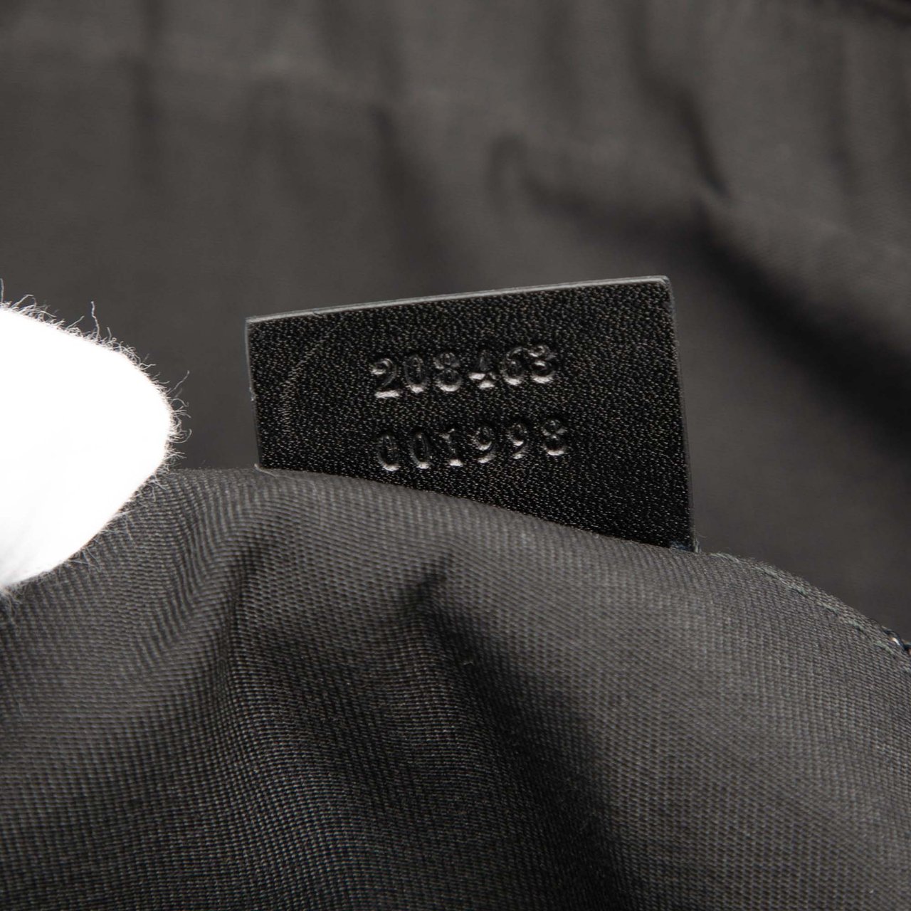 Gucci Diamante Leather Business Bag Zwart