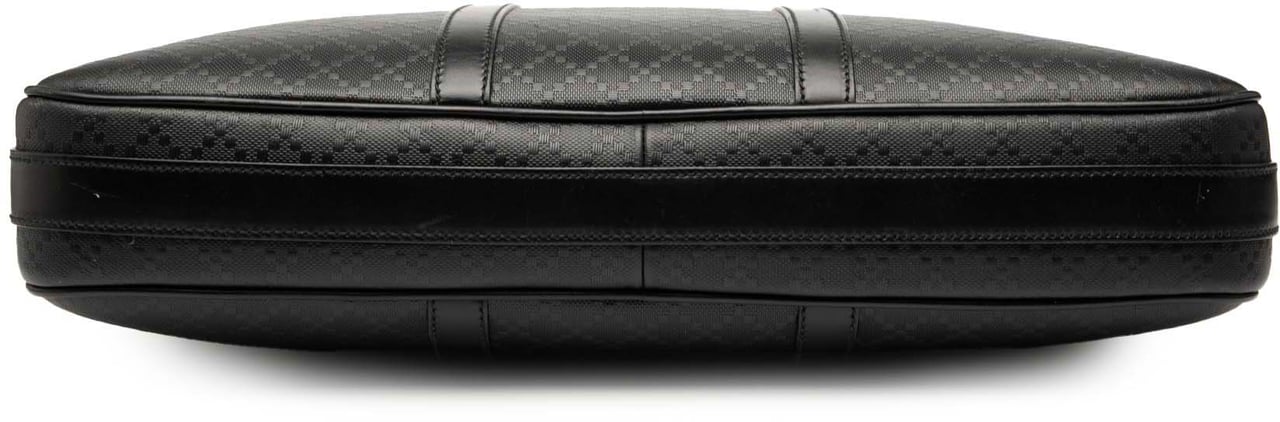 Gucci Diamante Leather Business Bag Zwart
