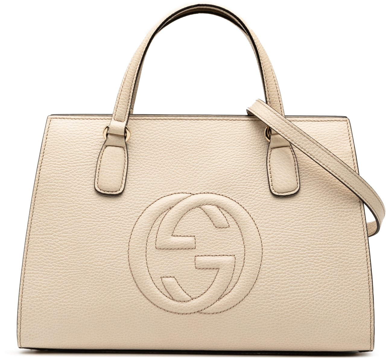 Gucci Medium Leather Soho Satchel Wit