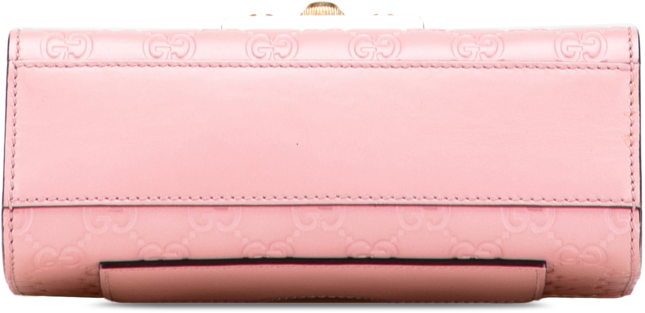 Gucci Small Guccissima Padlock Crossbody Roze