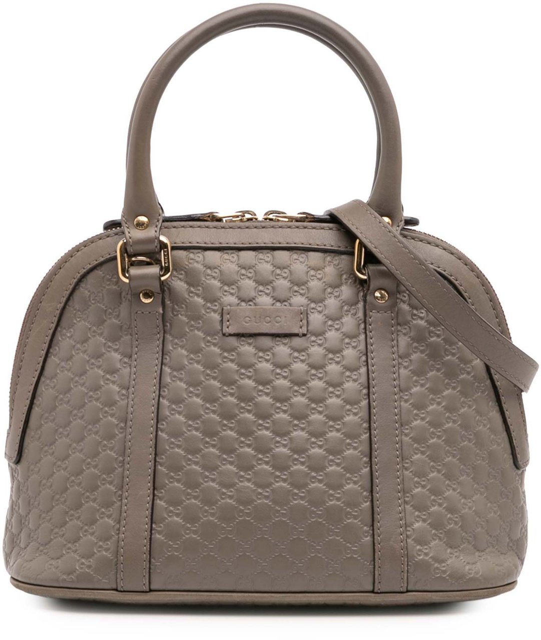 Gucci Mini Microguccissima Dome Satchel Grijs