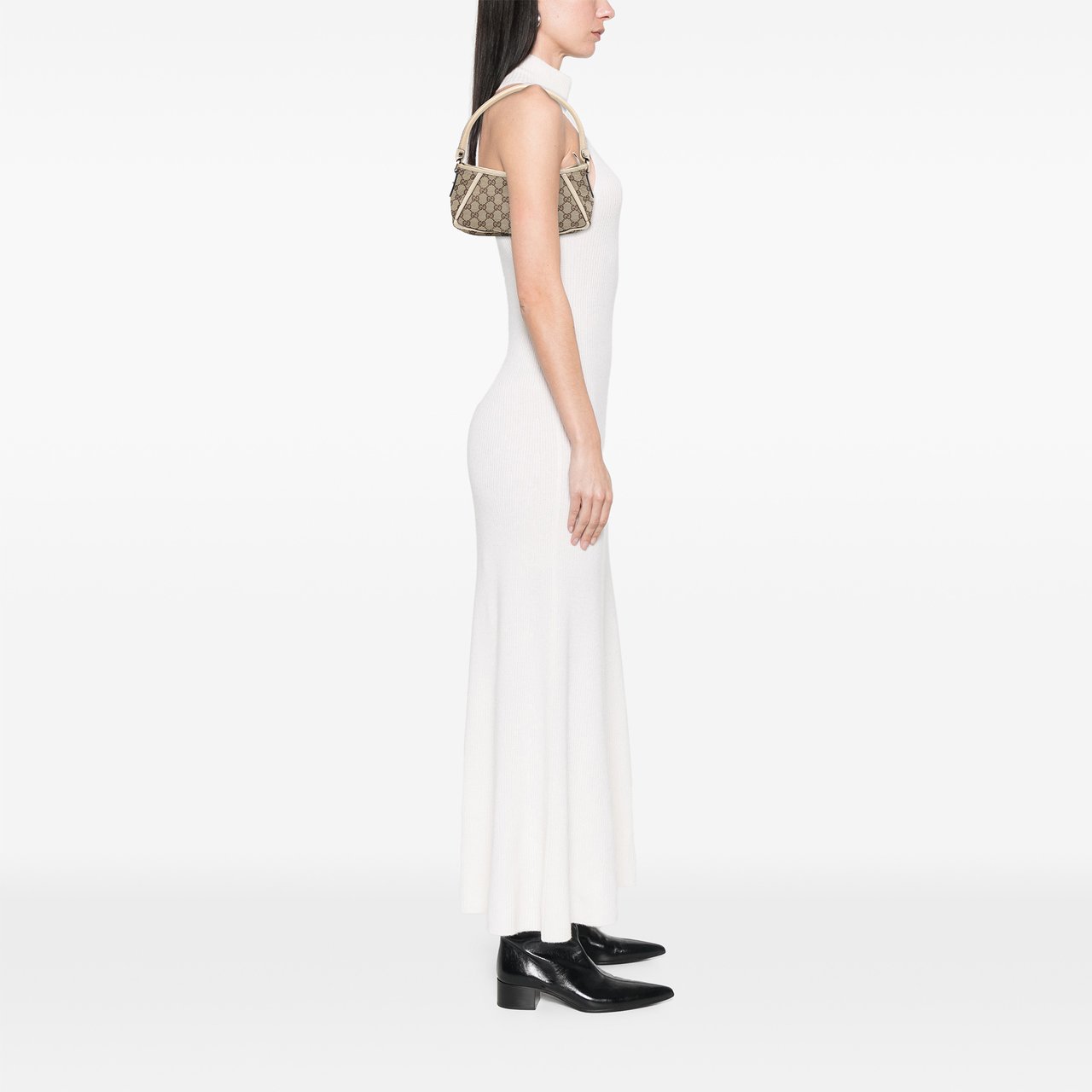 Gucci GG Canvas Abbey D Ring Pochette Bruin