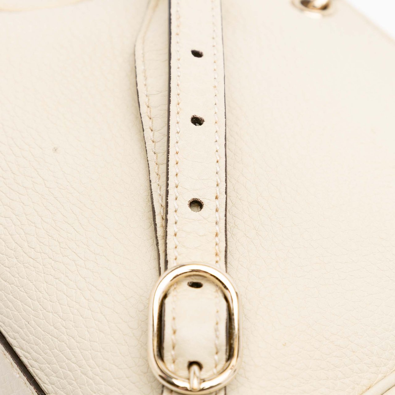 Gucci Mini Calfskin Bamboo Shopper Satchel Wit