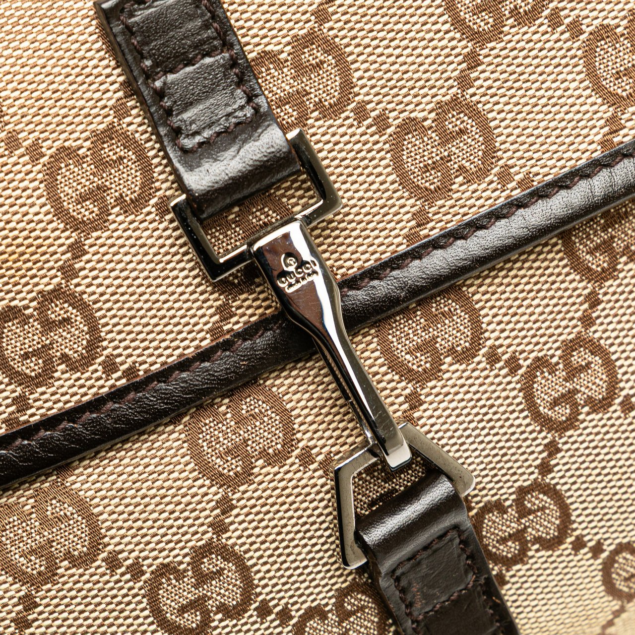 Gucci GG Canvas Jackie Belt Bag Bruin