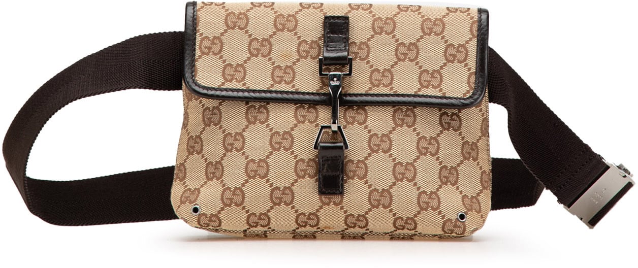 Gucci GG Canvas Jackie Belt Bag Bruin