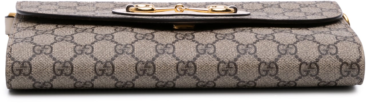 Gucci Small GG Supreme Horsebit 1955 Satchel Bruin