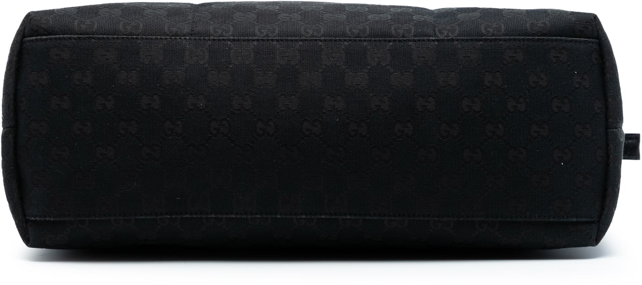 Gucci GG Canvas Web Tote Zwart