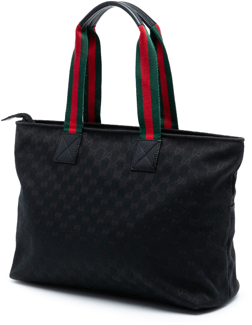Gucci GG Canvas Web Tote Zwart