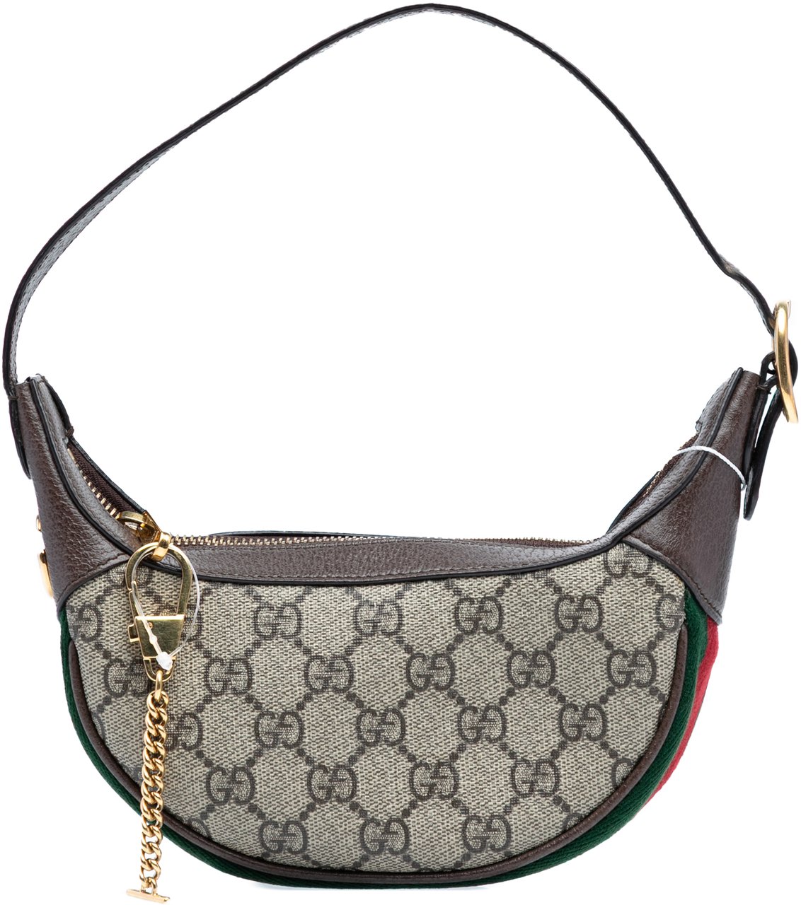 Gucci Mini GG Supreme Web Ophidia Shoulder Bag Bruin
