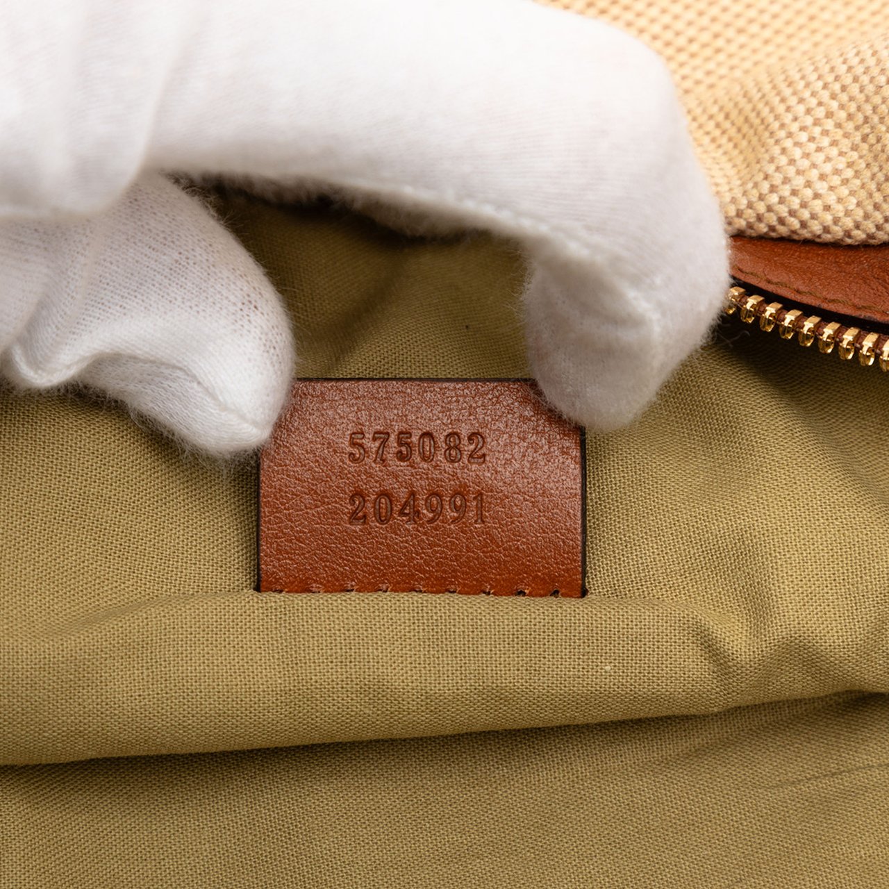 Gucci Canvas Web Belt Bag Bruin