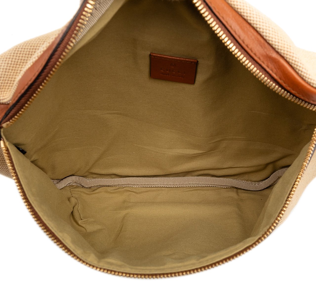 Gucci Canvas Web Belt Bag Bruin