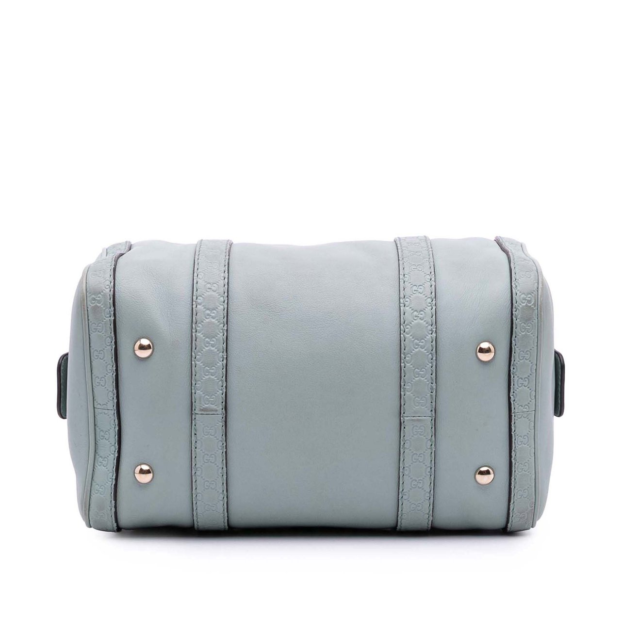 Gucci Small Microguccissima Trimmed Leather Joy Boston Bag Blauw