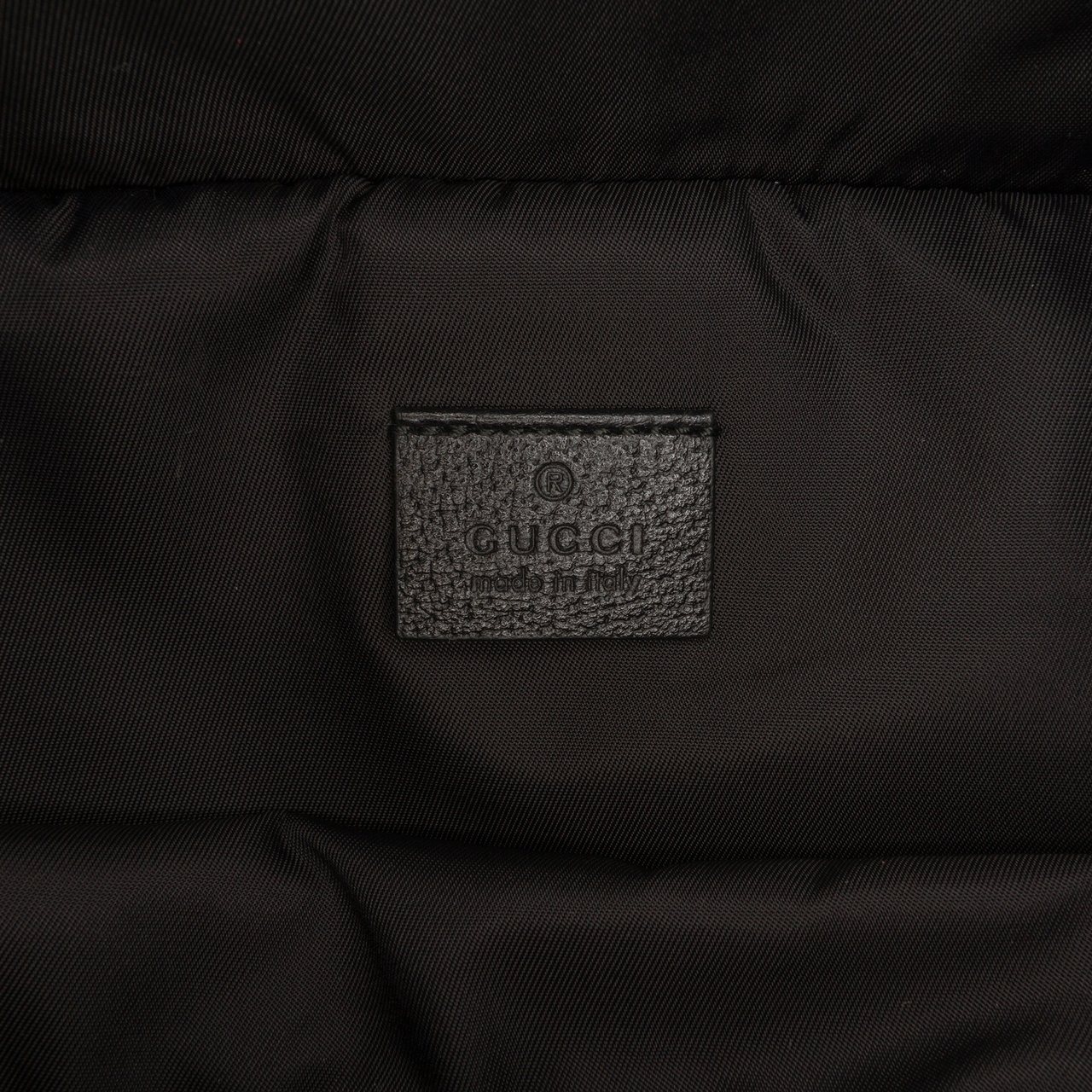 Gucci Nylon 80s Patch Convertible Belt Bag Zwart