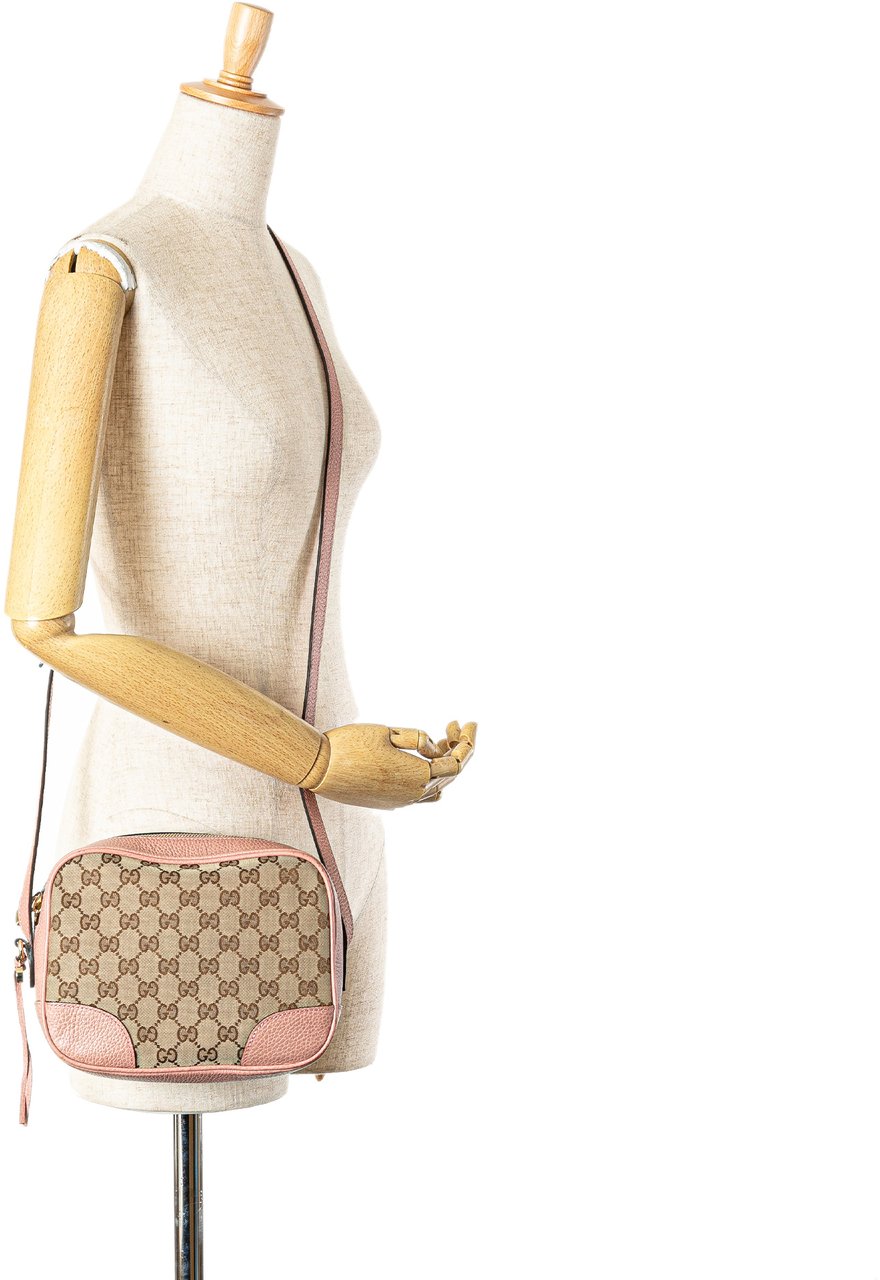 Gucci GG Canvas Bree Crossbody Bruin