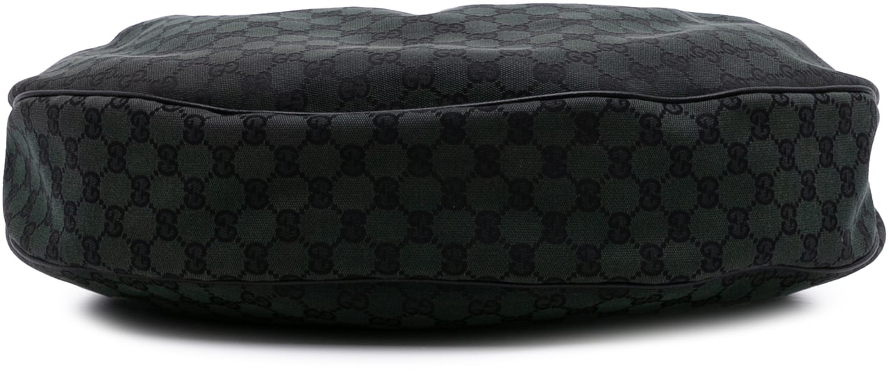 Gucci Large GG Canvas Half Moon Hobo Groen