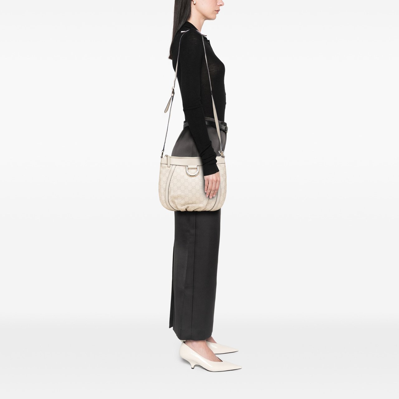 Gucci Guccissima Abbey D Ring Crossbody Wit