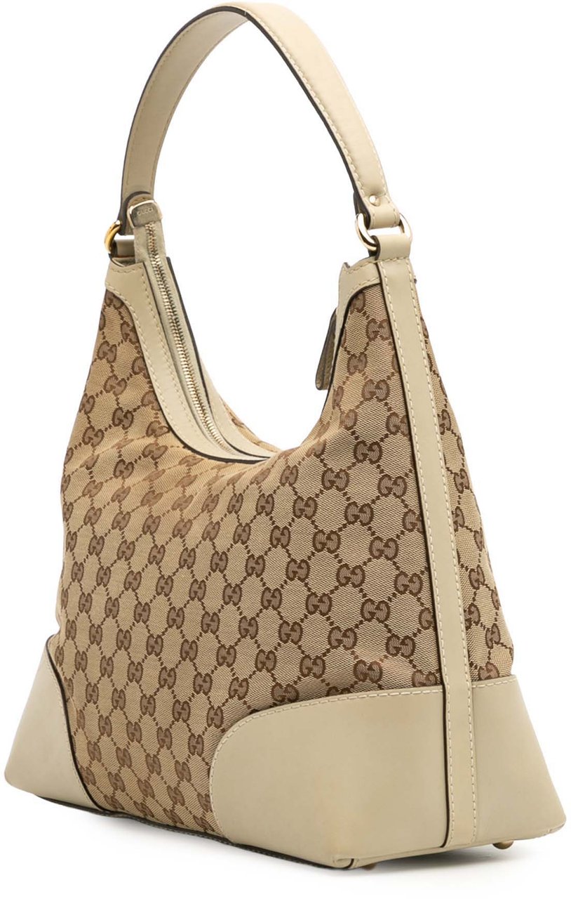 Gucci Medium GG Canvas Lovely Shoulder Bag Bruin
