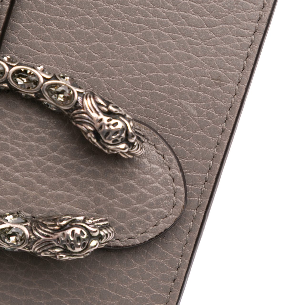 Gucci Super Mini Leather Dionysus Crossbody Bruin