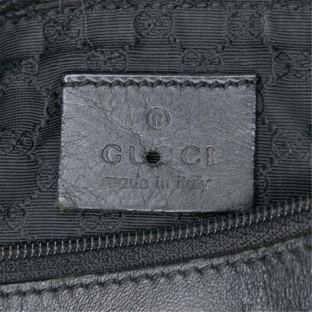 Gucci Denim Web Shoulder Bag Zwart