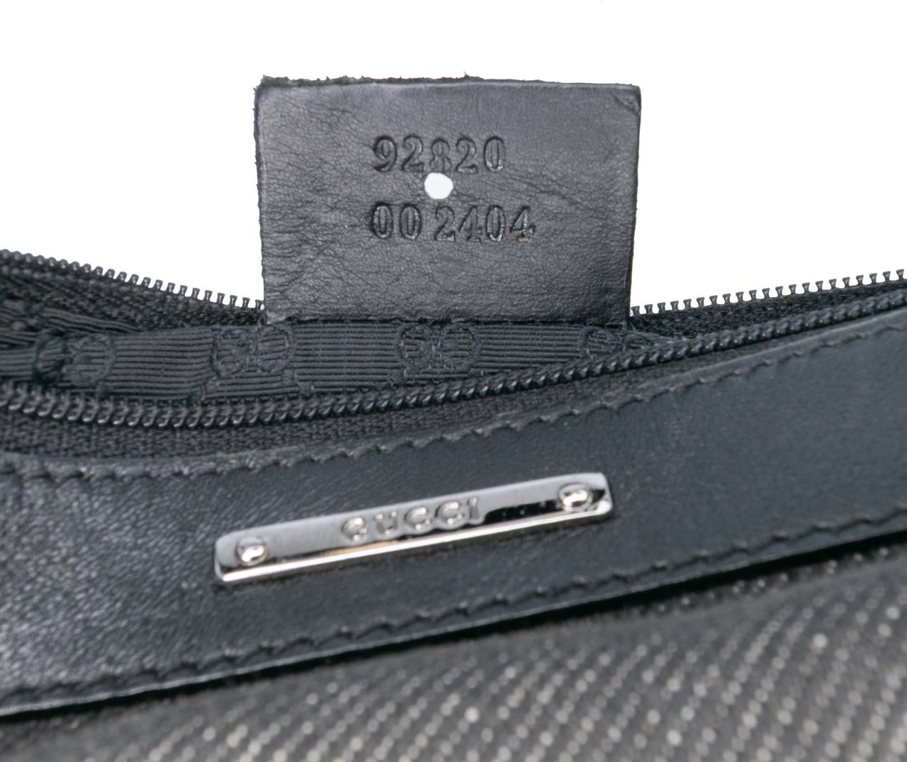 Gucci Denim Web Shoulder Bag Zwart