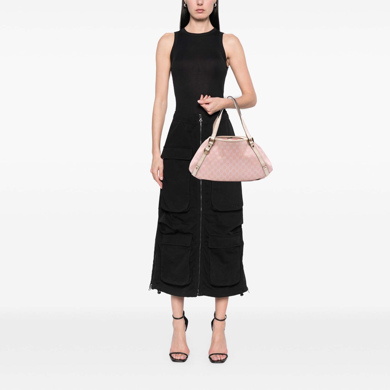 Gucci GG Canvas Abbey D Ring Tote Roze