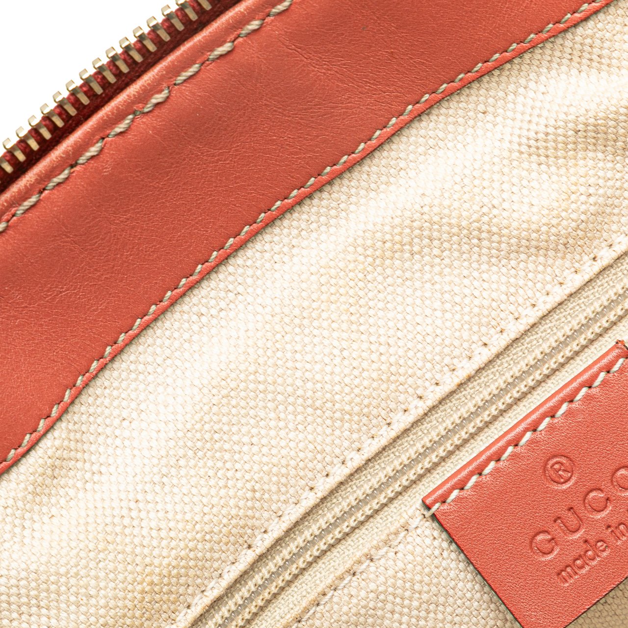 Gucci Diamante Canvas Sukey Satchel Bruin