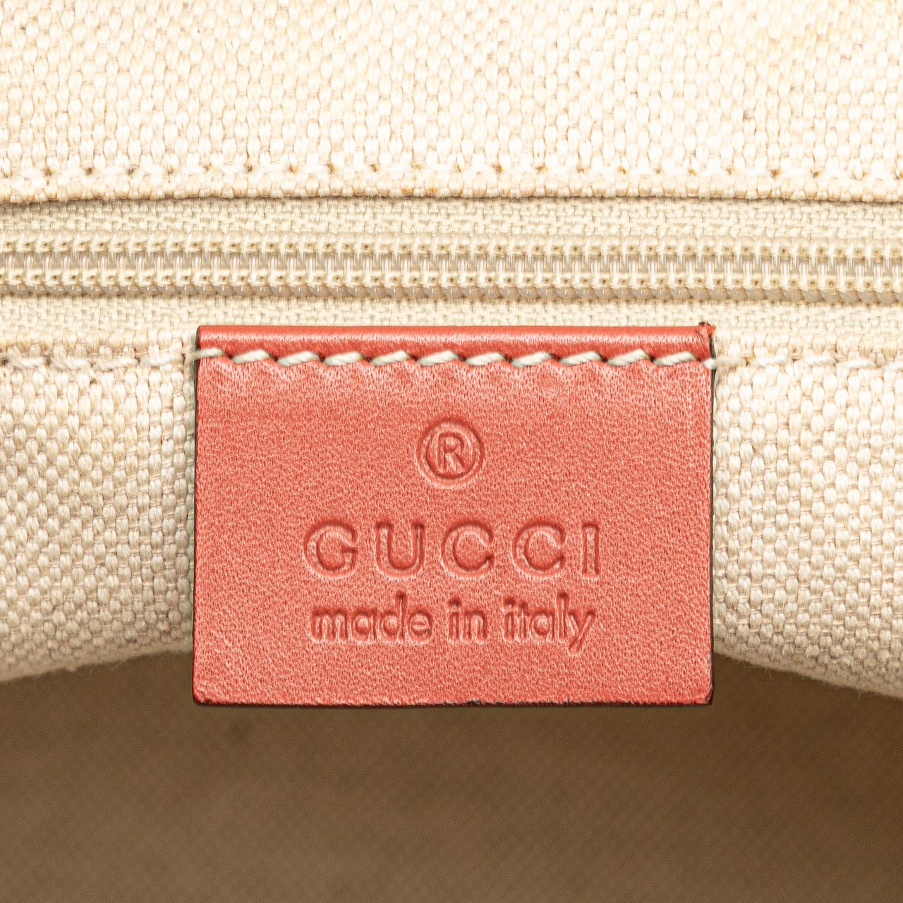 Gucci Diamante Canvas Sukey Satchel Bruin